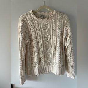 LL Bean cable sweater